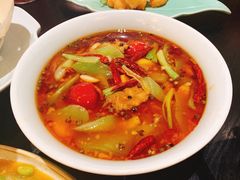 椒香水煮跳水蛙-柒园·三十年创意杭帮菜(龙湖滨江天街店)