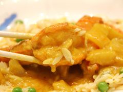 咖喱米型面焗大虾-上海老饭店(北京分店)