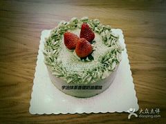 宇治抹茶红豆香缇奶油蛋糕-花间烘焙BLossom Bakery