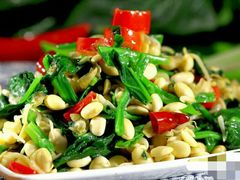 凉拌黄豆菠菜-思泊湖牛肉面(兰州总店)