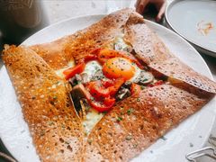 鸡蛋蘑菇熏肉荞麦可丽饼-RAC BAR(安福路店)