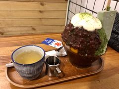 抹茶生乳かき氷-WONDER ICE 萬得冰田(建設路总店)