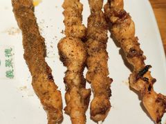 烤鸡肉串-義聚德·清真铜锅涮羊肉·烧烤(河东店)