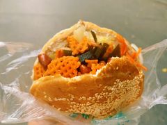 饼夹鸡蛋夹菜-三兄弟高炉烧饼