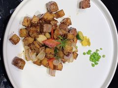 杏鲍菇黑椒牛肉粒-彩虹之约•淮扬家宴(亚运村店)