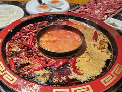 番茄鸳鸯锅-蜀辣居鲜货老火锅(红牌楼店)