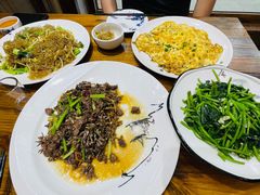 炒红薯叶-下梅人家土菜馆(历史文化餐厅度假区店)