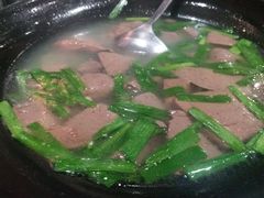 鸭血韭菜汤-甘家界牌柠檬鸭(青山店)