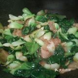 快手家常菜，粉皮炒青菜，粉皮滑溜又筋道！