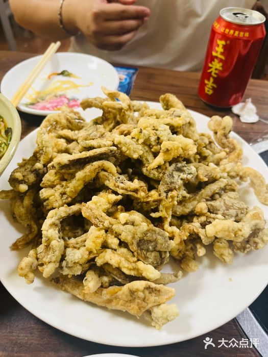 东北老菜馆干炸鲜蘑图片