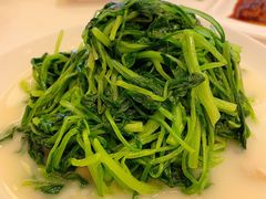 浓鸡汤浸春菜苗-利苑酒家(合景国际金融广场店)