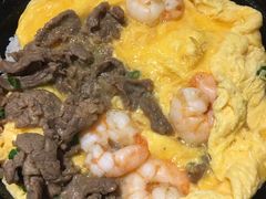 滑蛋牛肉虾仁米饭-有章牛杂(石厦店)