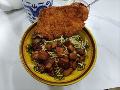 辣酱拌面加炸猪排-小无锡面馆