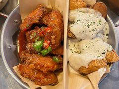 炸鸡翅一半一半-富乐满韩国正宗炸鸡韩国料理(虹泉路店)