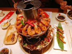虾调戏蛙双层锅-老佛爷炭火蛙锅直营(清滨路总店)