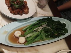 油淋脆菜心-绿茶餐厅(深圳龙华天虹购物中心店)