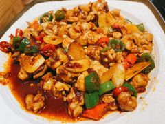 八爪鱼微辣-红辣椒八爪鱼特色韩国料理
