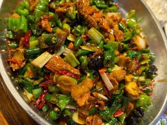 辣椒炒肉-百味地锅鸡(夹河西街店)
