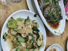 青菜肉丝年糕-红灯笼龙凤饭店(宁波老字号店)