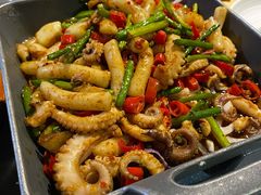 鱿鱼炒年糕-老头儿油爆虾(星光一期店)