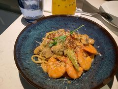 芝士蘑菇鲜虾意大利面-BE BRIGHT KITCHEN(正佳广场店)
