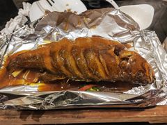 铁板锡纸深海鲈鱼-高第街56号餐厅(银座商城玉函店)