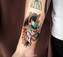 oldschool-黑旗纹身