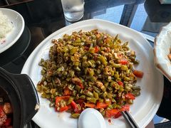 酸豆角炒肉-湖南文氏湘菜馆(顺河高架路店)