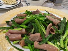 土豆丝韭菜炒海肠-松云居.大连人.大连菜
