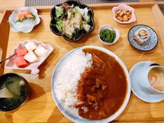 咖喱炸猪排定食-簡一·割烹·和牛夀喜燒(西水东店)
