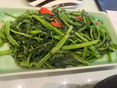 虾酱炒空心菜-古洋食坊·港点小馆(苏州中心店)
