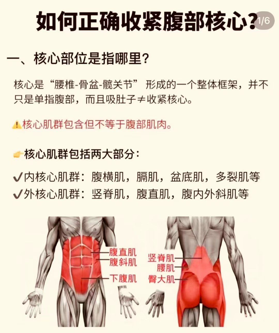 腹部收紧核心