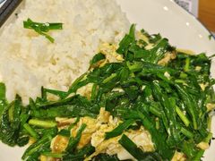 韭菜鸡蛋拌饭-河州春清真西北特色美食(虎踞路店)