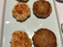 煎莲藕饼拼煎虾饼-花城苑广府菜(侨鑫店)