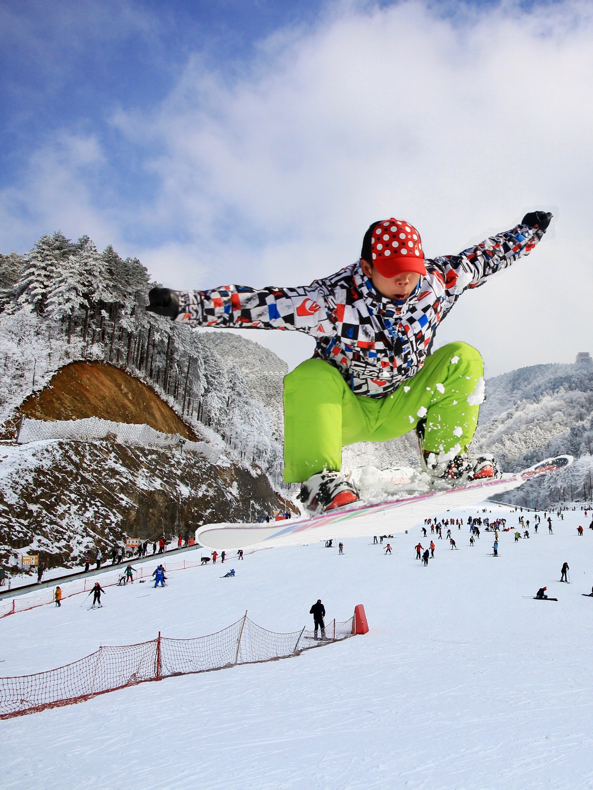 冬奥会高山滑雪场地图片