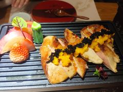 香煎鱼籽酱铁板鹅肝-江左尚白日本料理(万象城店)