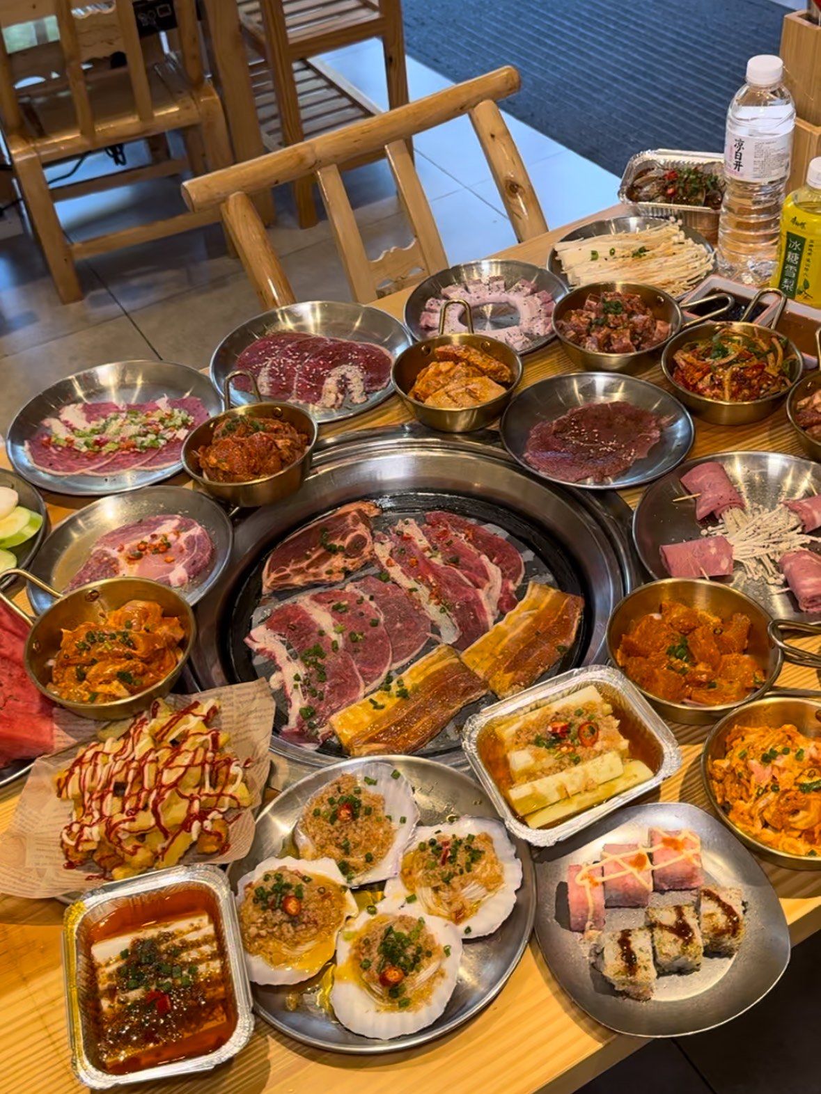 和朋友们的烤肉大餐