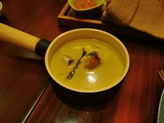 香煎带子芦笋奶油汤-杭州西子湖四季酒店-WL BISTRO西湖餐厅(灵隐路店)