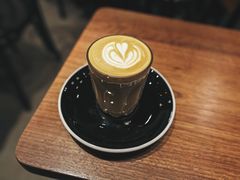 Flat&nbsp;white&nbsp;-black rainbow coffee