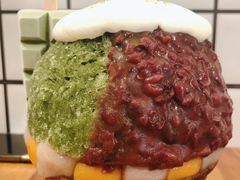 抹茶生乳かき氷-WONDER ICE 萬得冰田(建設路总店)
