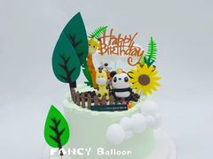 -卡比儿童蛋糕·心意定制·低脂零卡糖动物奶油FancyBALLOON(滨海店)