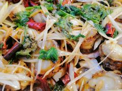 油泼扇贝-富临港·蒸汽海鲜·手抓海鲜·炒菜(栈桥店)