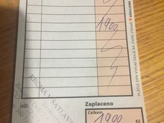 账单-Krčma Šatlava