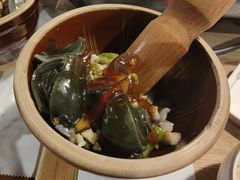 青椒皮蛋擂茄子-鱼酷活鱼烤鱼(梅江印象城店)
