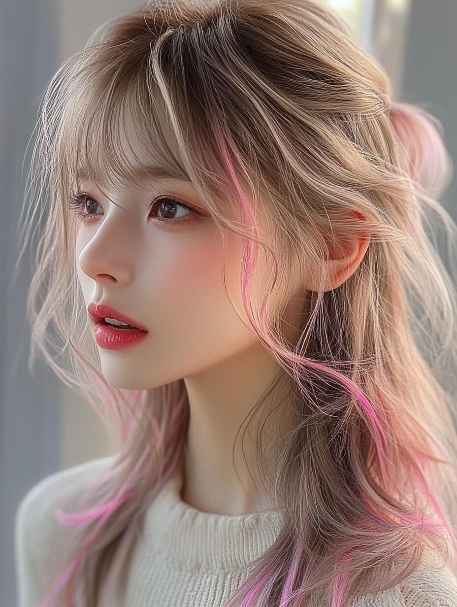 这个发色太哇塞了吧,女孩子总要染次头发吧