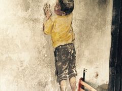 自行车涂鸦壁画-槟城街头艺术街区