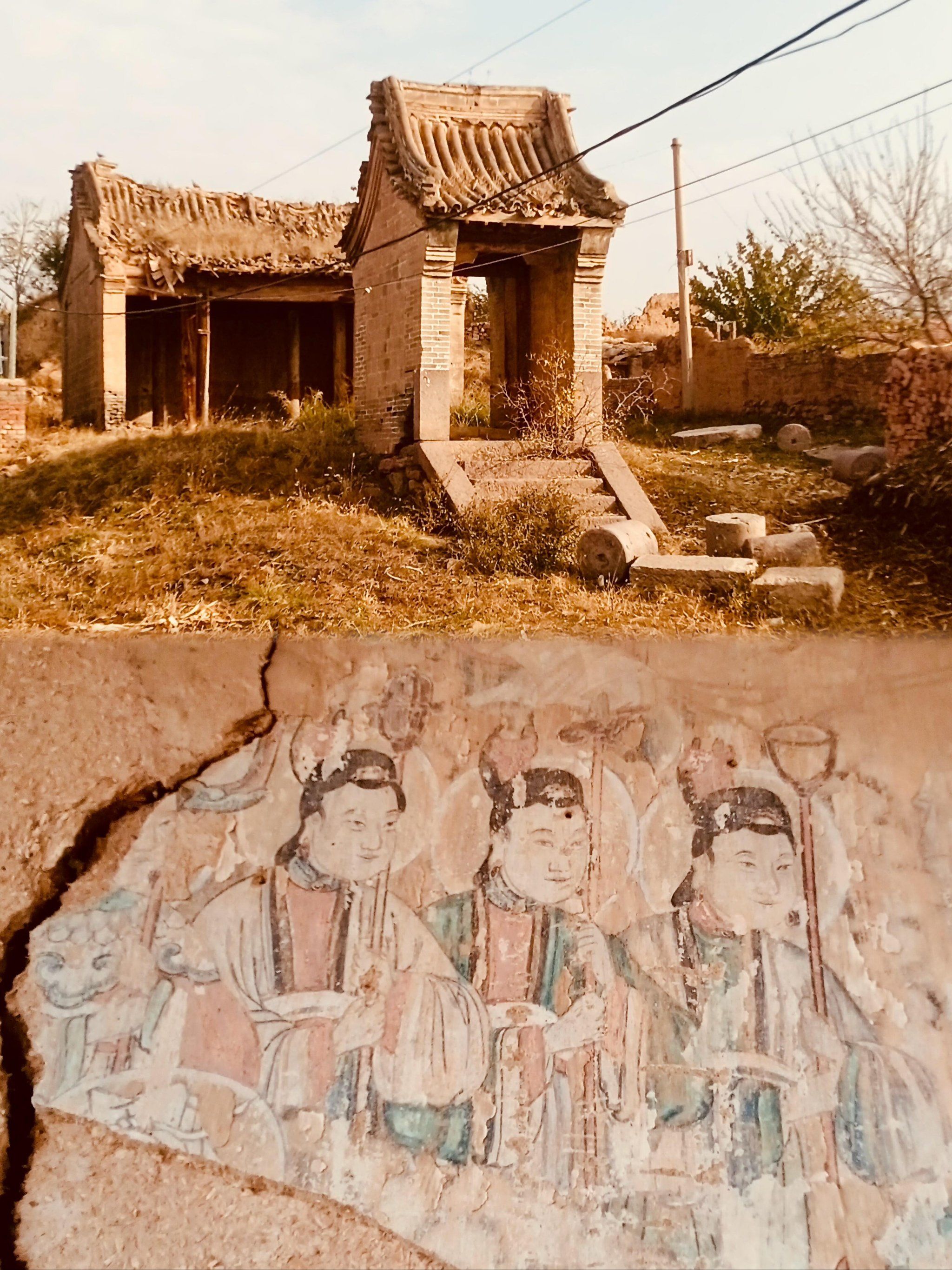 急!玉米地里破庙藏绝美壁画正被盗