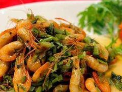 咸几菜炒河虾-湖州天煌大酒店-餐厅
