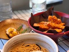 太阳蛋葱油拌面-面上有光