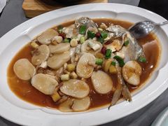 鲳鱼烧年糕-渔满仓海鲜渔家(象山二店)